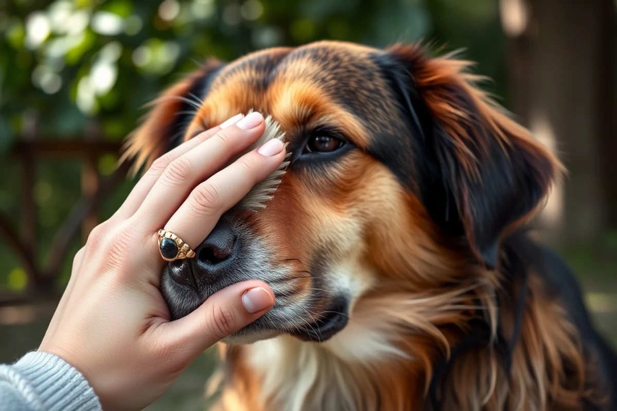 dog losing hair around nose and eyes — Dog Losing Hair Around Nose And Eyes (step by step)