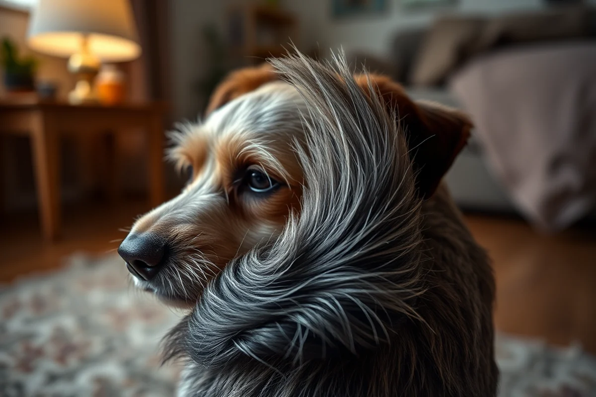 old dog losing hair on tail — Old Dog Losing Hair On Tail (the finished result)